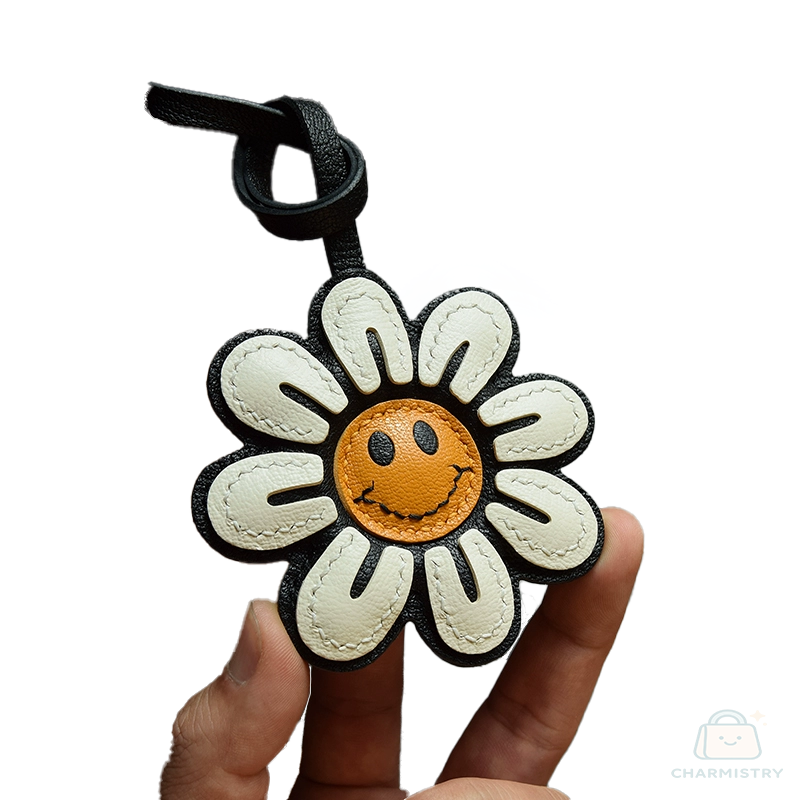 Smiling Sunflower Bag Charm